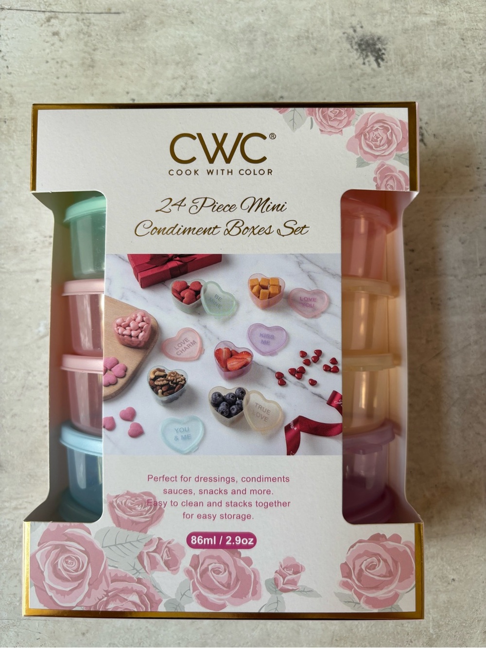 CWC Pastel Mini Condiment & Makeup Storage Set - Multi Pastel - Picture 2 of 4